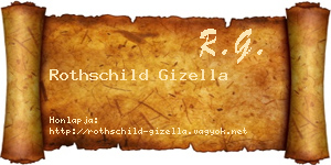 Rothschild Gizella névjegykártya